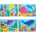 Galt Set 4 puzzle-uri  - Oceanul vesel (2,3,4,5 piese)
