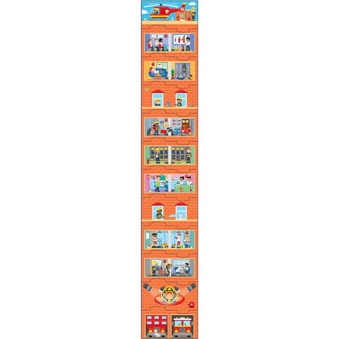 Galt Puzzle vertical - Statia de pompieri (12 piese)