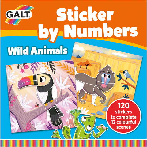 Galt Cartea mea cu stickere - Animalute salbatice