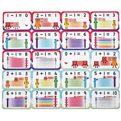 Hand2Mind Puzzle - Adunari si scaderi 1-10 - Numberblocks