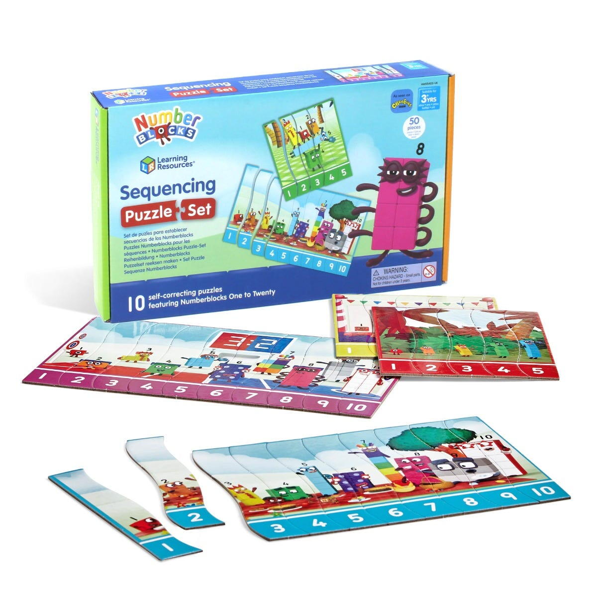 Jucarii Educative - Puzzle - Exersam numaratul de la 1 -20 - Numberblocks