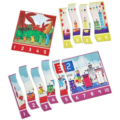 Hand2Mind Puzzle - Exersam numaratul de la 1 -20 - Numberblocks