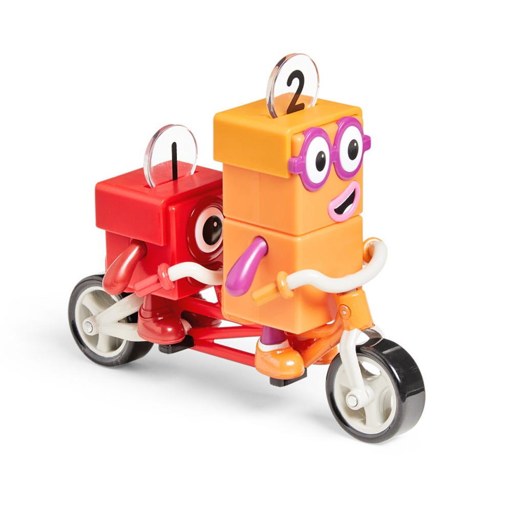 Jucarii Educative - Set figurine Numberblocks - Aventuri pe bicicleta cu Unu & Doi