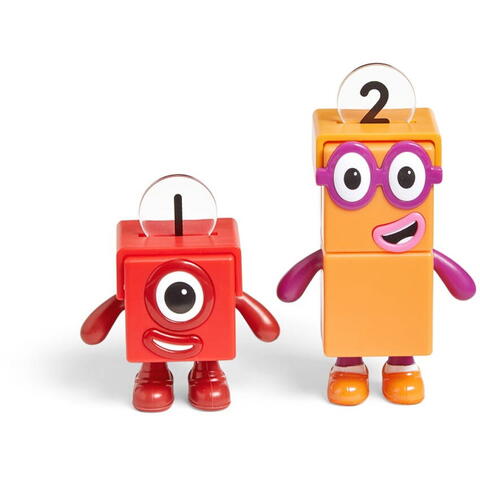 Hand2Mind Set figurine Numberblocks - Aventuri pe bicicleta cu Unu & Doi