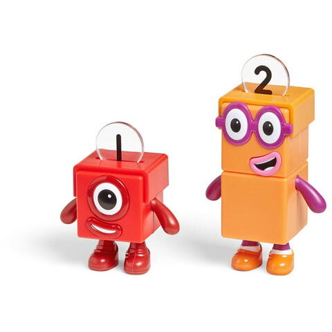 Hand2Mind Set figurine Numberblocks - Aventuri pe bicicleta cu Unu & Doi