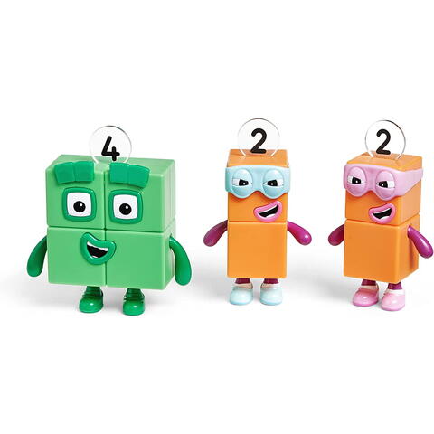 Hand2Mind Set figurine Numberblocks - Patru & Teribilii Doi