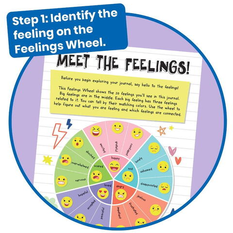 Hand2Mind Jurnal cu activitati - Emotiile mele (lb.engleza)