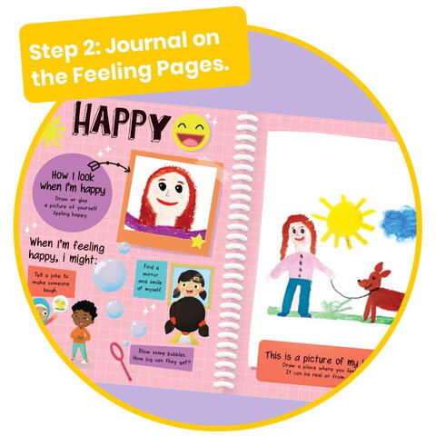 Hand2Mind Jurnal cu activitati - Emotiile mele (lb.engleza)