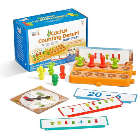 Hand2Mind Joc matematic - Mini gradina cu cactusi
