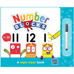 Carticica Scriu si sterg -  Numberblocks 11-20