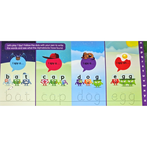 Carticica Scriu si sterg Alphablocks - Primele cuvinte