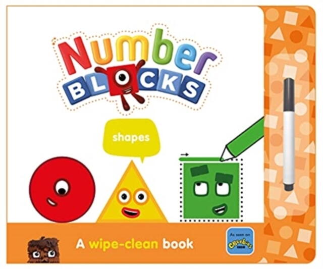 Carti Educative - Carticica Scriu si sterg  Numberblocks - Forme geometrice