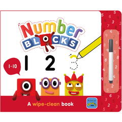 Carticica Scriu si sterg Numberblocks 1-10