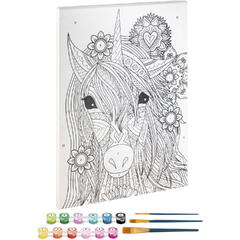 Tablou pictez pe numere - Unicorn