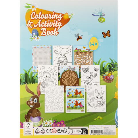Grafix Carte de colorat si activitati distractive - Paste Fericit