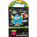 Grafix Carte de colorat cu carioci neon - Monstrulet