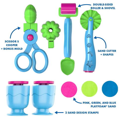 Educational Insights Set nisip kinetic cu accesorii - Playfoam™