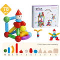 MAGPLAYER Set de constructie magnetic - STICK (78 piese)