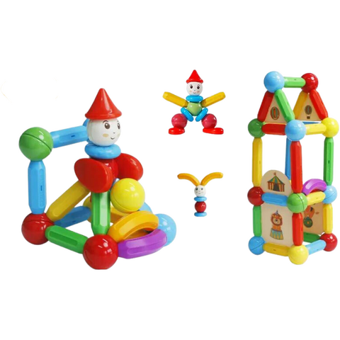 MAGPLAYER Set de constructie magnetic - STICK (78 piese)