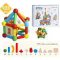 MAGPLAYER Set de constructie magnetic - STICK (103 piese)