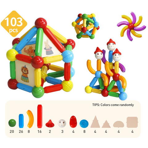 MAGPLAYER Set de constructie magnetic - STICK (103 piese)