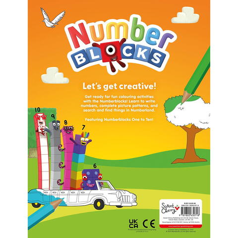 Carte cu activitati Numberblocks - Colorez & ma distrez