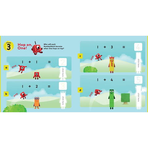 Carticica cu abtibilduri Numberblocks - Summer Fun
