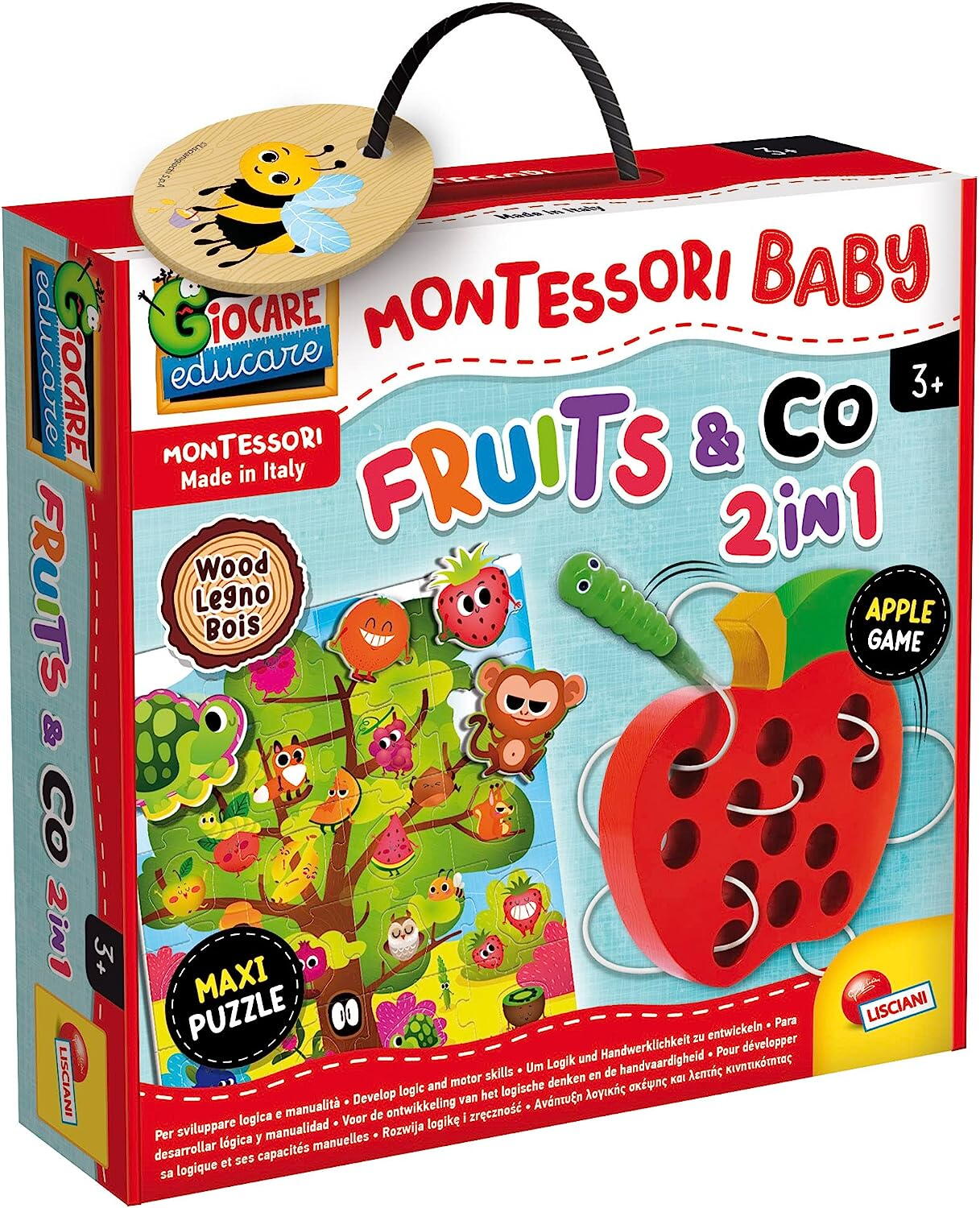 Jucarii Educative - Joc Montessori 2 in 1 - Fructe