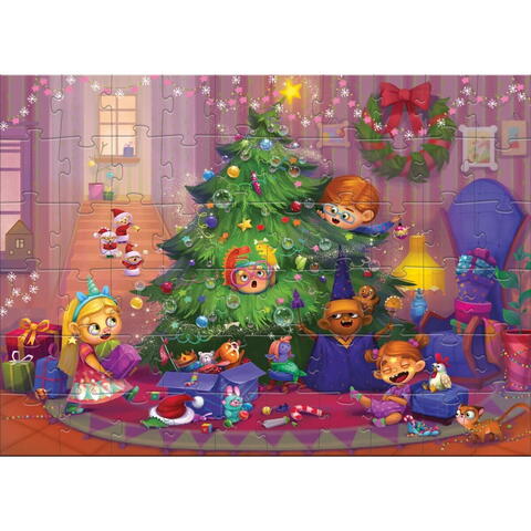 Dodo Puzzle - Pregatiri de Craciun (60 piese)