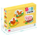 Dodo Puzzle 3 in 1 - O zi la ferma (2,3,4 piese)