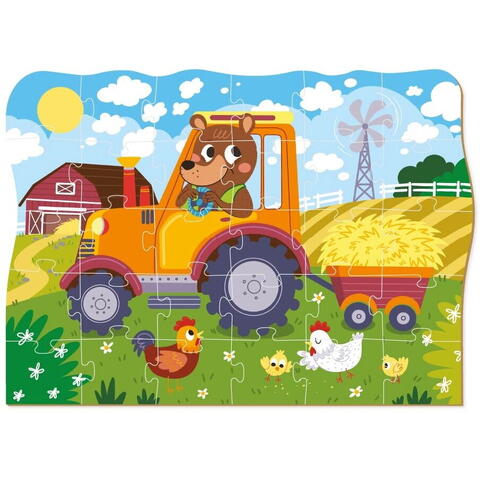 Dodo Puzzle - Ursuletul la ferma (30 piese)