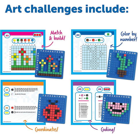 Learning Resources Joc de logica STEM - Arta Pixel