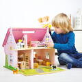 BIGJIGS Toys Casuta din lemn pentru papusi - Flowers - RESIGILAT