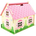 BIGJIGS Toys Casuta din lemn pentru papusi - Flowers - RESIGILAT