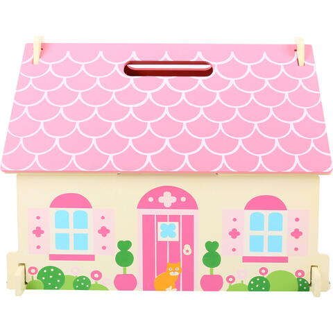 BIGJIGS Toys Casuta din lemn pentru papusi - Flowers - RESIGILAT