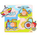 BIGJIGS Toys Primul meu puzzle - 4 mijloace de transport - RESIGILAT