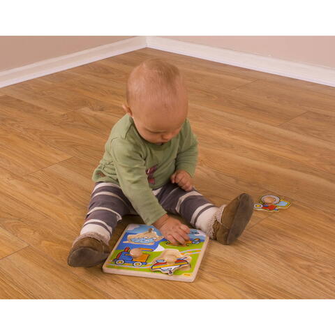 BIGJIGS Toys Primul meu puzzle - 4 mijloace de transport - RESIGILAT