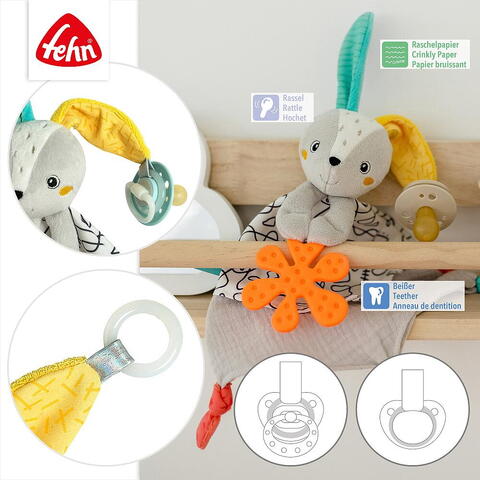 Fehn Jucarie doudou Dobabydoo - Iepuras dragalas