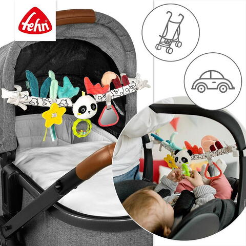 Fehn Jucarie carucior Dobabydoo - Ursulet panda