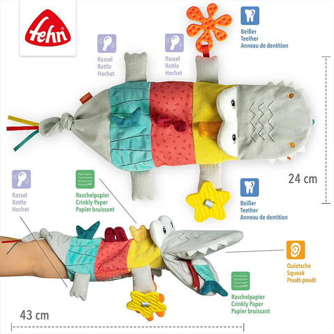 Fehn Papusa de mana Dobabydoo - Crocodil