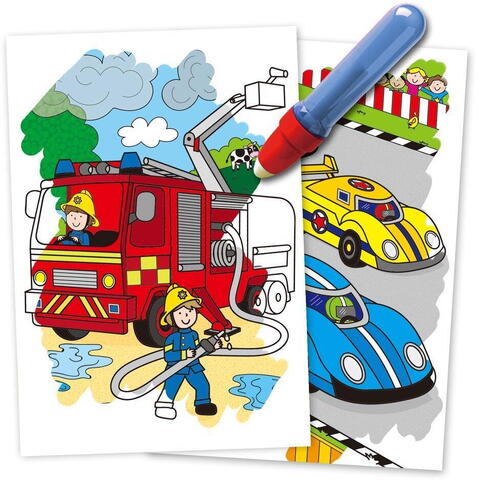 Galt Water Magic: Carte de colorat Vehicule - RESIGILAT