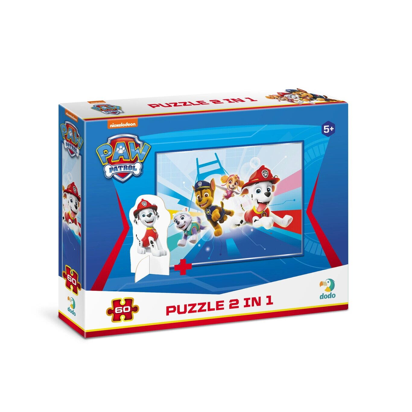 JOCURI - Puzzle 2 in 1 - Patrula Catelusilor in misiune (60 piese)