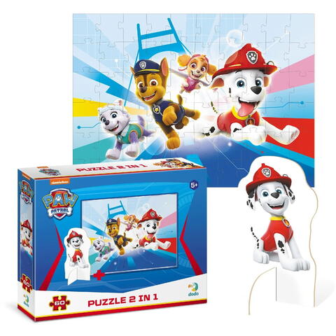 Dodo Puzzle 2 in 1 - Patrula Catelusilor in misiune (60 piese)