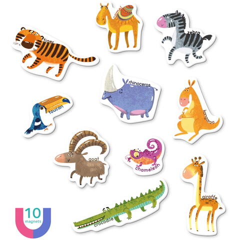 Dodo Set magnetic - Invat animalutele in lb. engleza