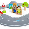 BIGJIGS Toys Circuit auto - Orasul (36 piese)