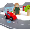 BIGJIGS Toys Circuit auto - Orasul (36 piese)