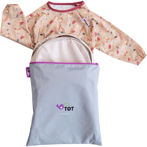 TIDY TOT Kit hranire - Baveta si tava (Vulpite)