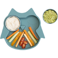 TIDY TOT Farfurie diversificare din silicon - Bufnita