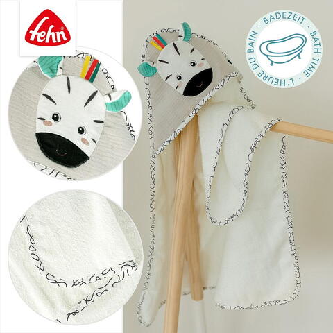 Fehn Prosop cu gluga Dobabydoo - Zebra