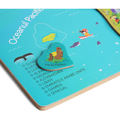 Bufnitel Harta lumii mare - puzzle magnetic (lb.romana) - RESIGILAT